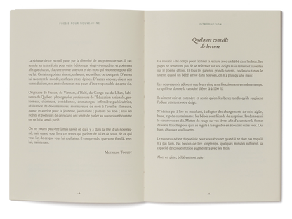 Recueil de poésie À toi qui es là