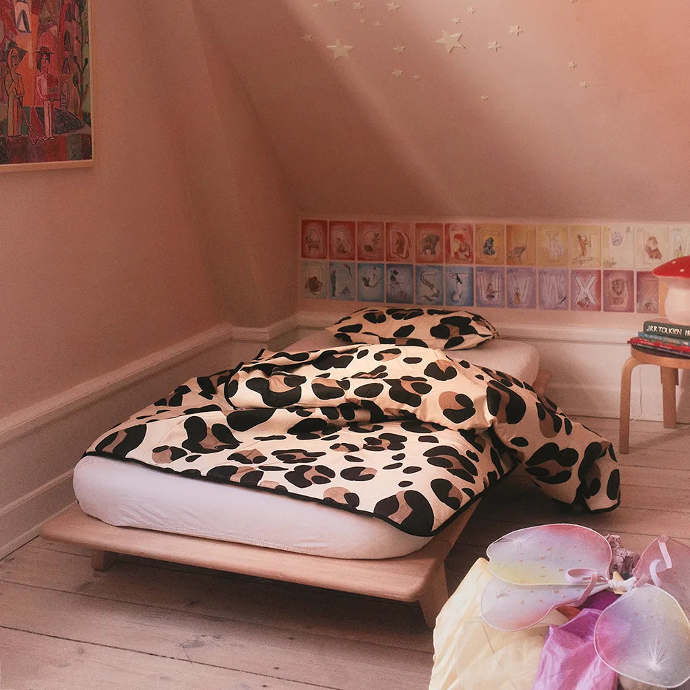 DOLI duvet & pillow duo 120x180 cm Leopard Tajinebanane
