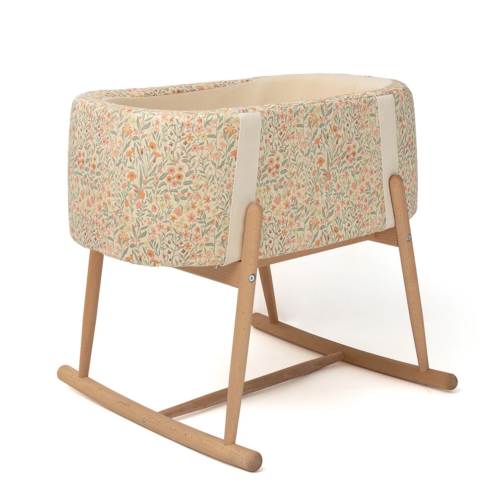 KUKO Breathable Baby Bassinet Mushie Pastel Bloom