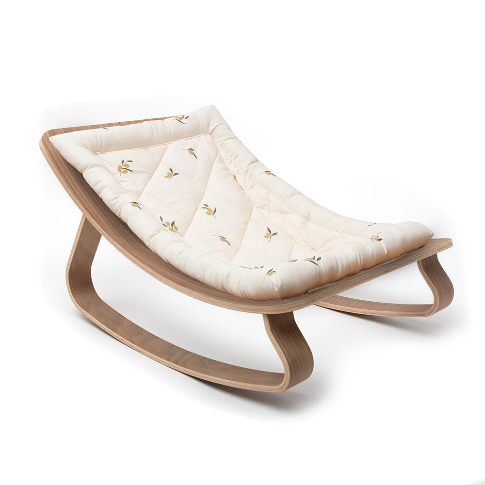 LEVO Baby Rocker Walnut Organic Zoo
