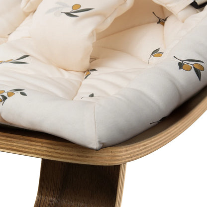 LEVO Baby Rocker Walnut Organic Zoo