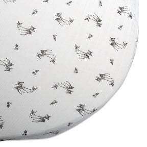 Drap Housse Fawn en coton pour lit Bébé LUGO 90