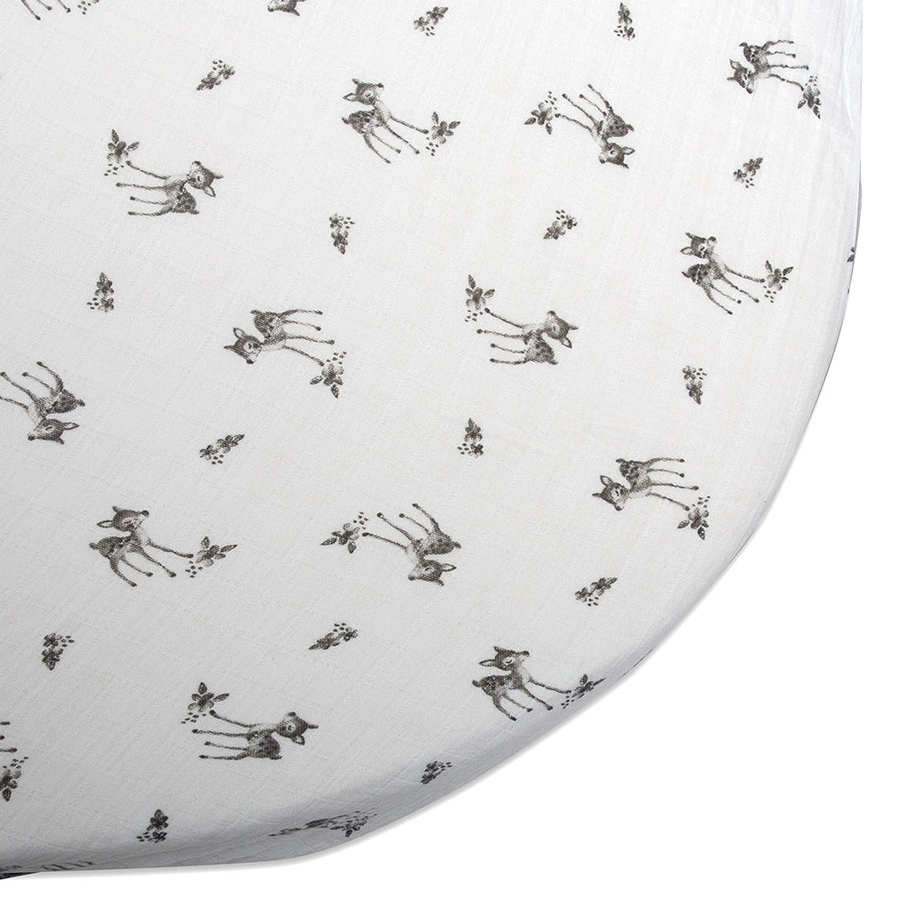 Drap Housse Fawn en coton pour lit Bébé LUGO 90