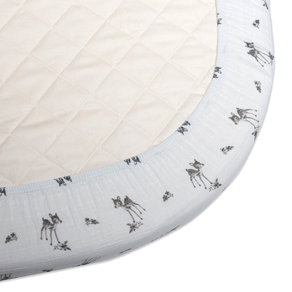 Drap Housse Fawn en coton pour lit Bébé LUGO 90