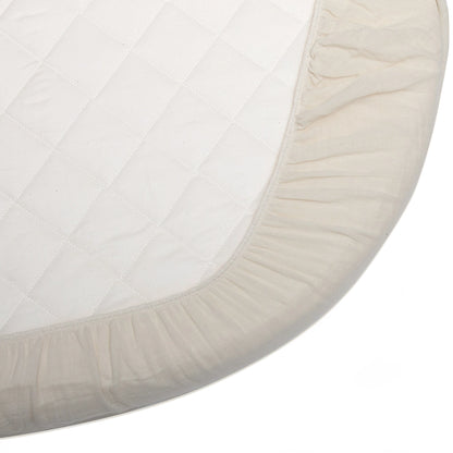Drap Housse Milk en coton pour lit Bébé LUGO 90