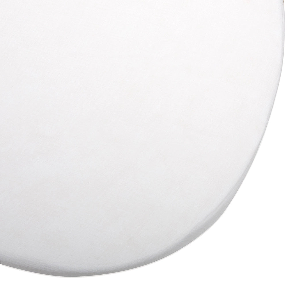 Drap Housse Blanc en coton pour lit Junior LUGO 140