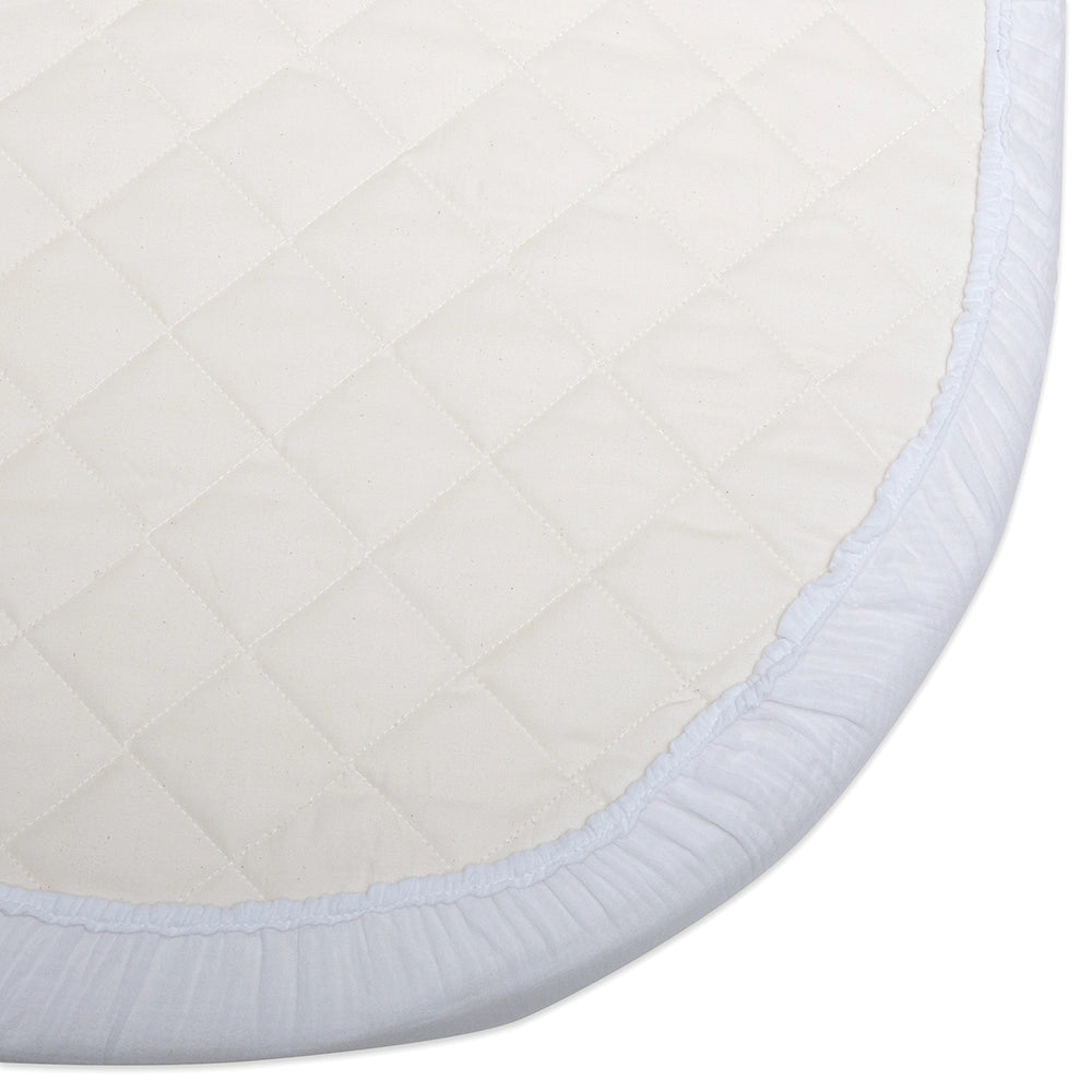 Drap Housse Blanc en coton pour lit Junior LUGO 140