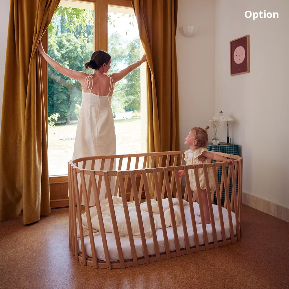lit stokke evolutif LUGO Evolving Wooden Baby Bed – Charlie Crane Paris