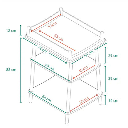 Table à langer PAGO avec matelas Outlet