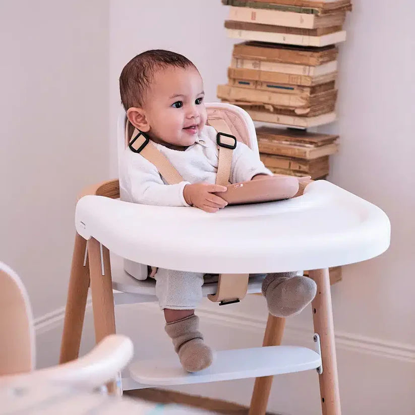 KIT Chaise haute TOBO White avec Baby Set et Tablette